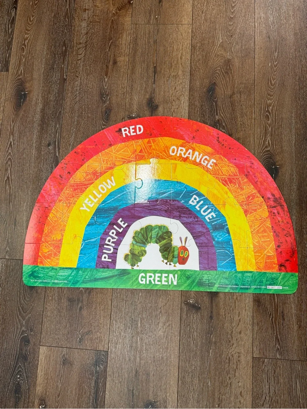 The Very Hungry Caterpillar Rainbow Floor Puzzle – Multicolor Eric Carle